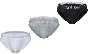 Calvin Klein HIP BRIEF 3PK Pánske slipy, čierna, veľkosť