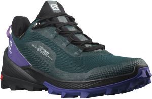 Salomon CROSS OVER GTX W Dámska turistická obuv, tmavo zelená, veľkosť 40