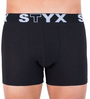 Styx MEN'S BOXERS LONG SPORTS RUBBER Pánske boxerky, čierna, veľkosť