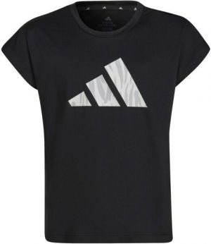 adidas AR GR TEE Dievčenské tričko, čierna, veľkosť