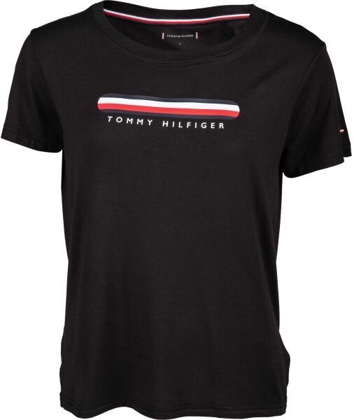 Tommy Hilfiger SS TEE Dámske tričko, čierna, veľkosť