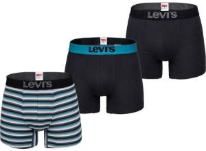 Levi's® MEN BACK IN SESSION TRUNK 3P Pánske boxerky, čierna, veľkosť