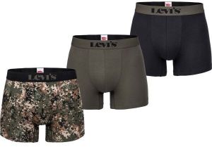 Levi's® MEN BACK IN SESSION TRUNK 3P Pánske boxerky, khaki, veľkosť