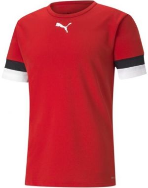 Puma teamRISE Chlapčenské futbalové tričko, červená, veľkosť