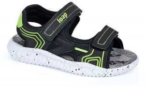 LOAP ENERA Chlapčenské vychádzkové sandále, čierna, veľkosť