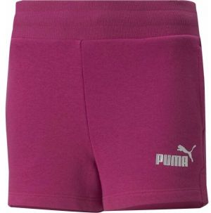 Puma ESS+SHORTS TR G Dievčenské kraťasy, vínová, veľkosť