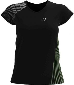 Compressport PERFORMANCE SS TSHIRT Dámske bežecké tričko, čierna, veľkosť