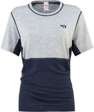 KARI TRAA LAM LOOSE TEE Dámske tričko, tmavo modrá, veľkosť