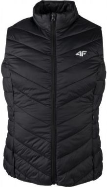 4F WOMEN´S JACKET Dámska vesta, čierna, veľkosť