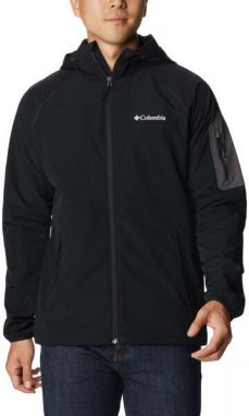 Columbia TALL HEIGHTS HOODED SOFT Pánska softshellová bunda, čierna, veľkosť