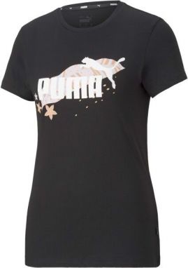 Puma FLORAL VAIBS GRAPHIC TEE Dámske tričko, čierna, veľkosť