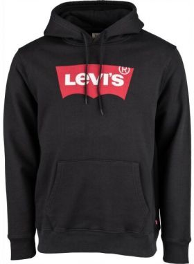 Levi's® STANDARD GRAPHIC HOODIE CO HM Pánska mikina, čierna, veľkosť