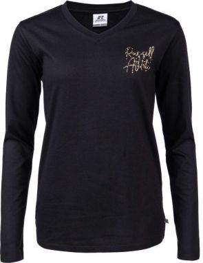 Russell Athletic L/S CREWNECK TEE SHIRT Dámske tričko, čierna, veľkosť