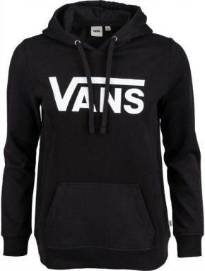 Vans WM DROP V LOGO HOODIE Dámska mikina, čierna, veľkosť
