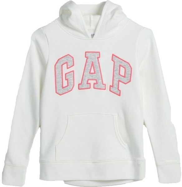 GAP LOGO HOOD Dievčenská mikina, biela, veľkosť