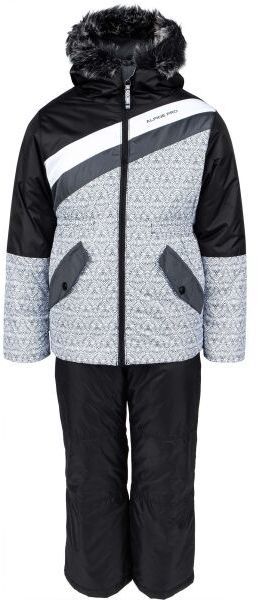 ALPINE PRO SLAVICO Dievčenský lyžiarsky set, čierna, veľkosť 104-110