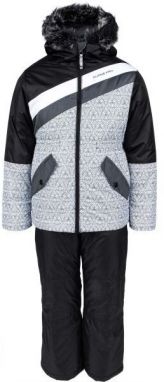 ALPINE PRO SLAVICO Dievčenský lyžiarsky set, čierna, veľkosť 104-110