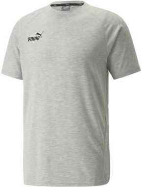 Puma TEAMFINAL CASUALS TEE Futbalové tričko, sivá, veľkosť