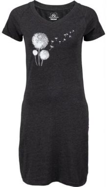 Northfinder RHONDAE Dámske tričkové šaty, čierna, veľkosť
