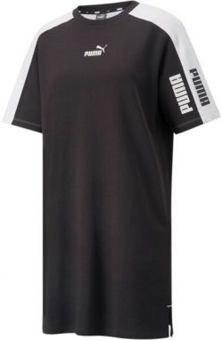 Puma POWER COLORBLOCK TEE DRESS TR Dámske šaty, čierna, veľkosť