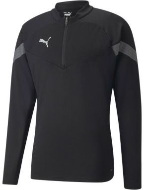 Puma TEAMFINAL TRAINING 1/4 ZIP TOP Pánska športová mikina, čierna, veľkosť