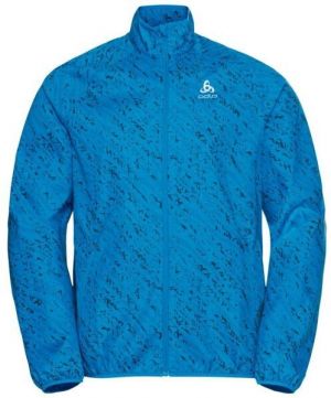 Odlo ESSENTIAL LIGHT PRINT JACKET Pánska bunda, modrá, veľkosť