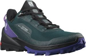 Salomon CROSS OVER GTX W Dámska turistická obuv, tmavo zelená, veľkosť 40