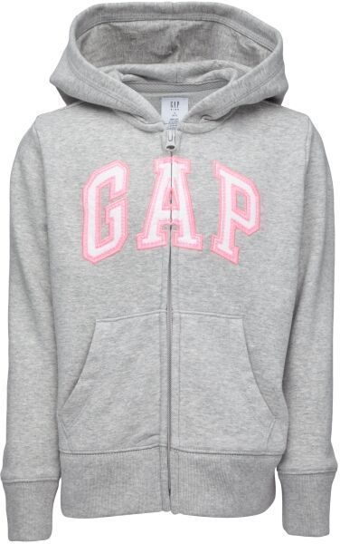 GAP V-BAS LOGO FZ FT Dievčenská mikina, sivá, veľkosť