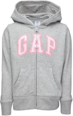 GAP V-BAS LOGO FZ FT Dievčenská mikina, sivá, veľkosť