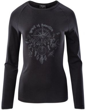 Hi-Tec LADY EBERRY LS Dámske tričko, čierna, veľkosť L
