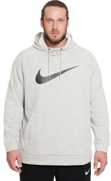 Nike DRY HOODIE PO SWOOSH M Pánska tepláková mikina, sivá, veľkosť XXL
