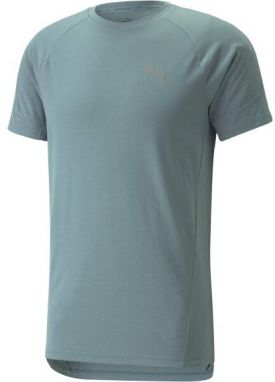 Puma EVOSTRIPE TEE Pánske tričko, svetlomodrá, veľkosť