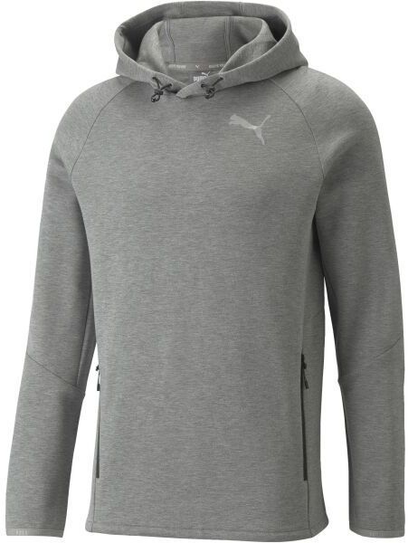 Puma EVOSTRIPE HOODIE Športová mikina, sivá, veľkosť XXXL