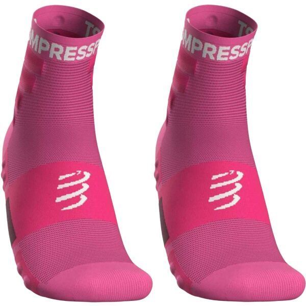 Compressport TRAINING SOCKS 2-PACK Športové ponožky, ružová, veľkosť