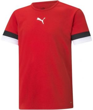 Puma TEAMRISE JERSEY JR Detské tričko, červená, veľkosť