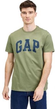 GAP V-BASIC LOGO T Pánske tričko, khaki, veľkosť