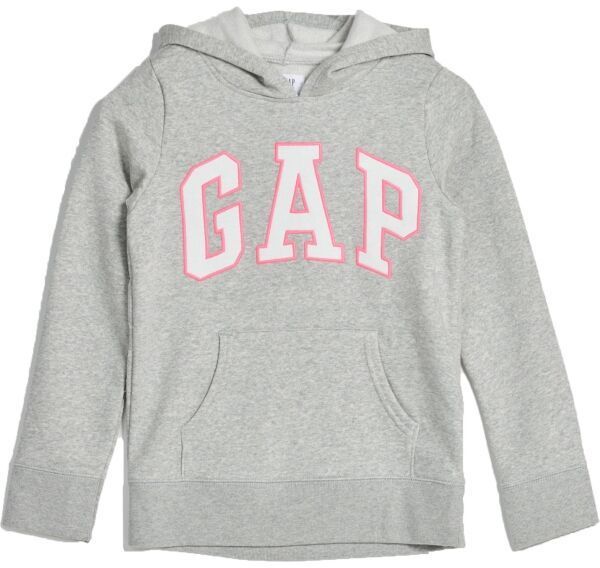 GAP LOGO HOOD Dievčenská mikina, sivá, veľkosť