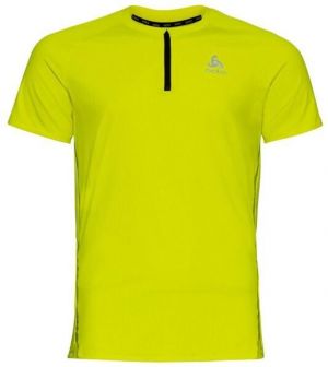 Odlo AXALP TRAIL T-SHIRT CREW NECK S/S 1/2 ZIP Pánske tričko, žltá, veľkosť
