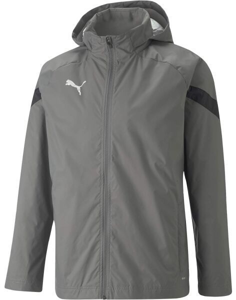 Puma TEAMFINAL ALL WEATHER JACKET Pánska futbalová mikina, tmavo sivá, veľkosť