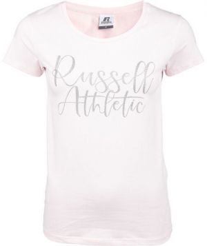 Russell Athletic CREWNECK WOMEN T-SHIRT Dámske tričko, ružová, veľkosť