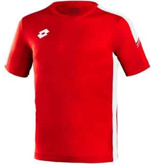 Lotto ELITE PLUS JR JERSEY PL Juniorský  futbalový dres, červená, veľkosť