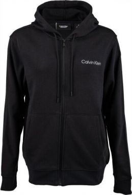 Calvin Klein ZIP THROUGH HOODY Pánska mikina, čierna, veľkosť