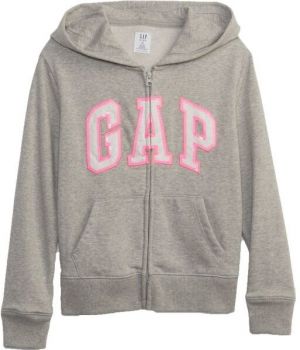 GAP V-BAS LOGO FZ FT Dievčenská mikina, sivá, veľkosť