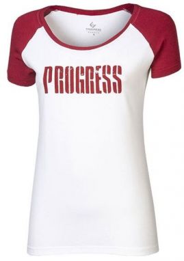 PROGRESS BRENDA Dámske bambusové tričko s potlačou, biela, veľkosť