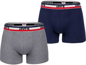 Levi's® MEN BACK IN SESSION TRUNK 3P Pánske boxerky, tmavo modrá, veľkosť