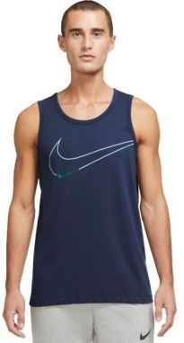 Nike M NK DF TANK 6/1 GFX Pánske tielko, tmavo modrá, veľkosť