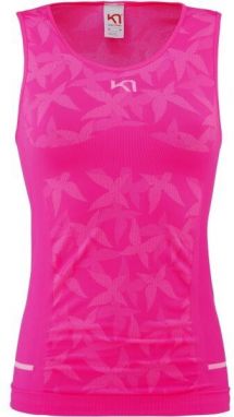 KARI TRAA BUTTERFLY TOP Dámske bezšvové tielko, ružová, veľkosť XS/S