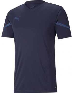 Puma TEAMFLASH JERSEY Pánske športové tričko, tmavo modrá, veľkosť