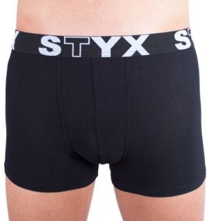 Styx MEN'S BOXERS SPORTS RUBBER Pánske boxerky, čierna, veľkosť