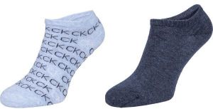 Calvin Klein WOMEN LINER 2P REPEAT LOGO CALLIE Dámske ponožky, tmavo sivá, veľkosť